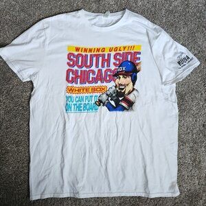 Chicago White Sox Shirt XL White Winning Ugly Paul Konerko Y2K Retro